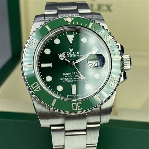 rolex submariner green hulk replica|Rolex Hulk submariner for sale.